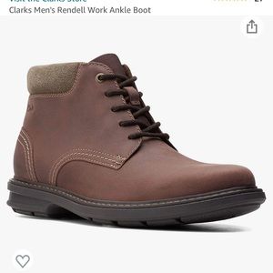 Clarks Rendell Peak brown leather boot (NIB)